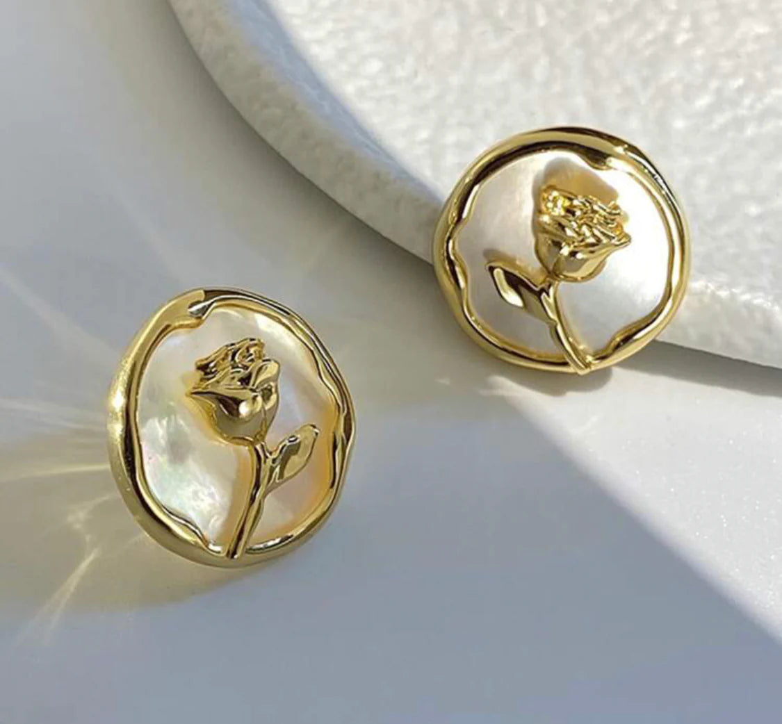 Golden Painted Rose Tops - FLY