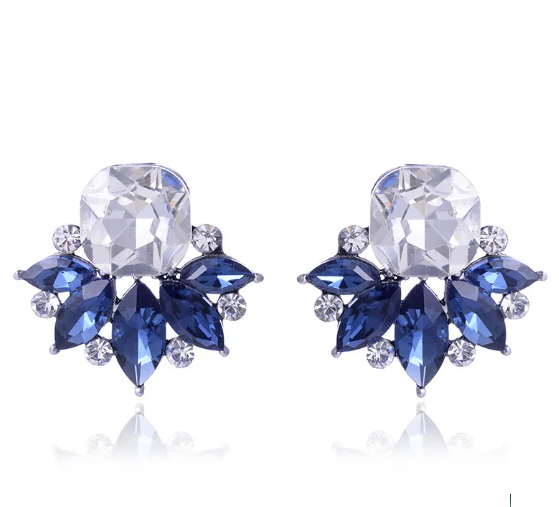 Crystal Flower Earrings - FLY