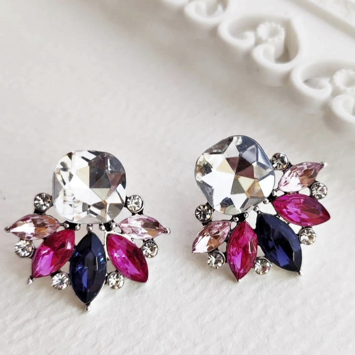 Crystal Flower Earrings - FLY