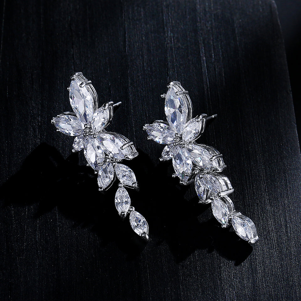 Diamond Leave Earrings - FLY