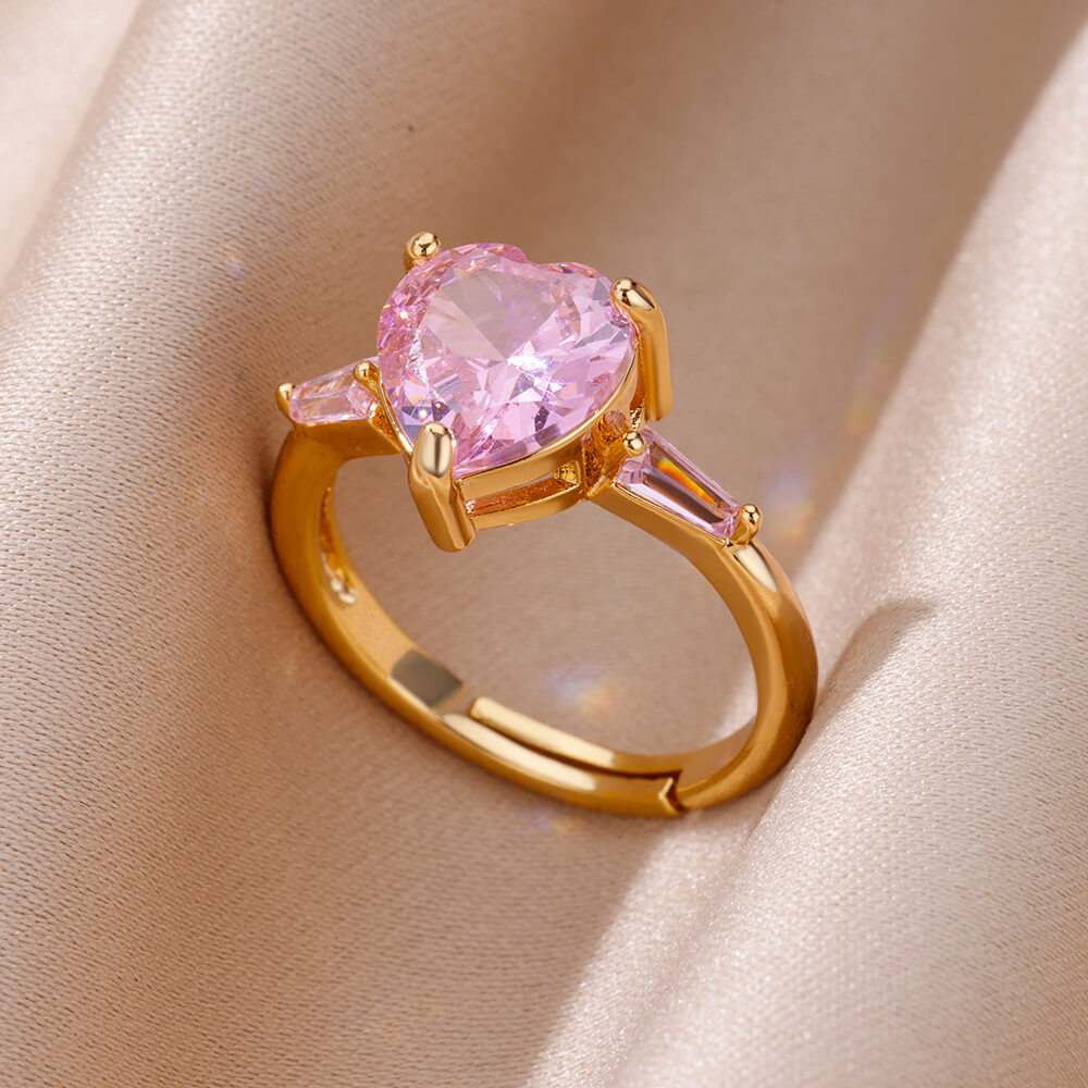 Pink Heart Ring