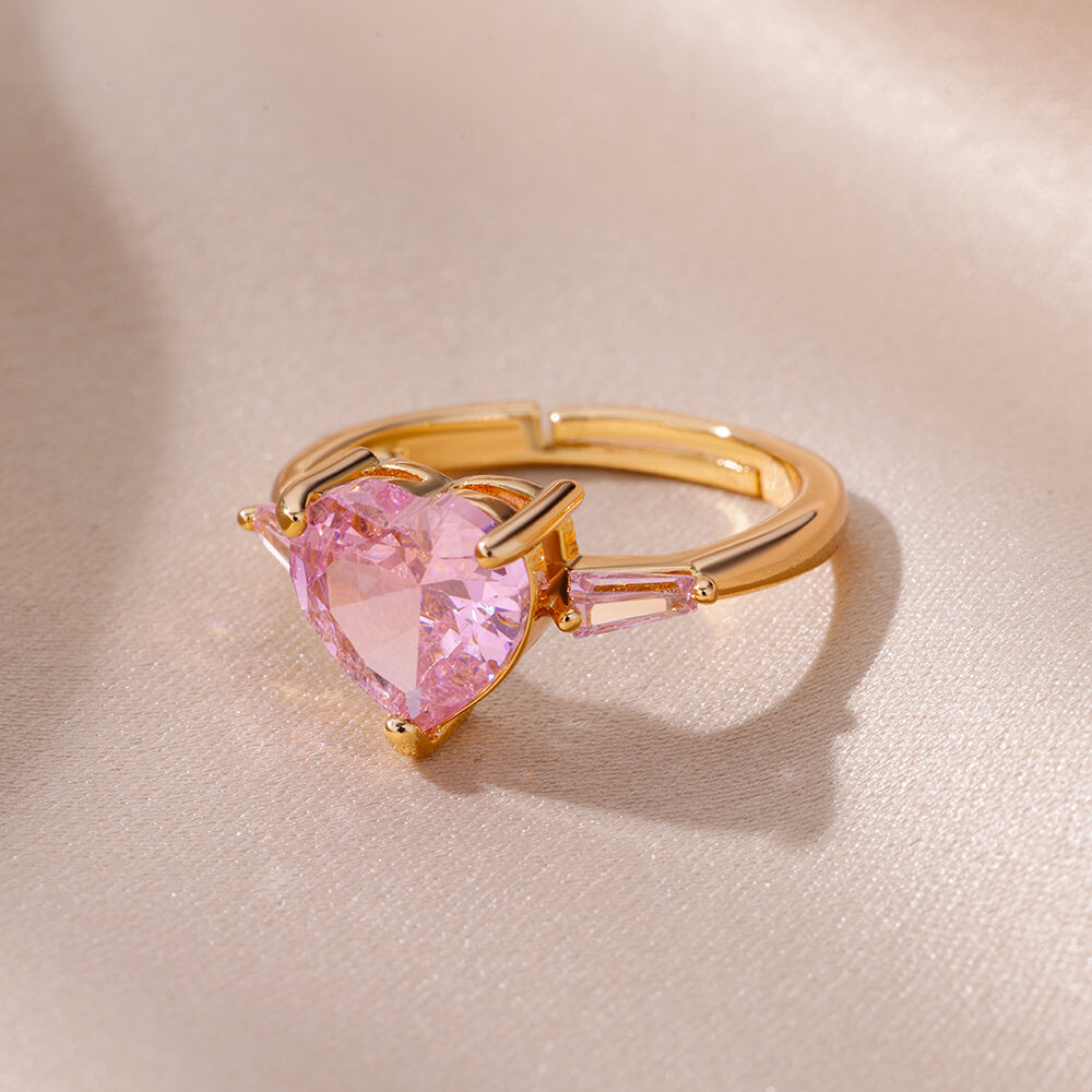 Pink Heart Ring