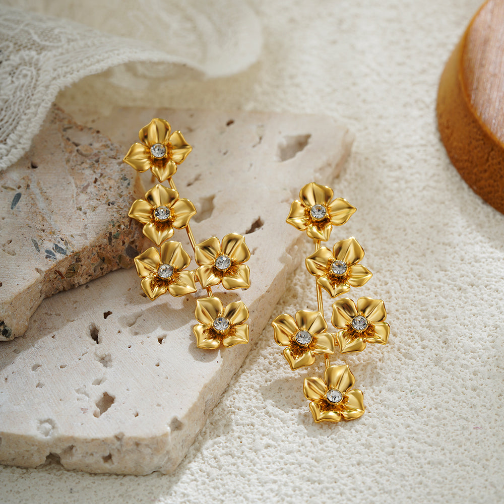 Golden Bloom Earrings