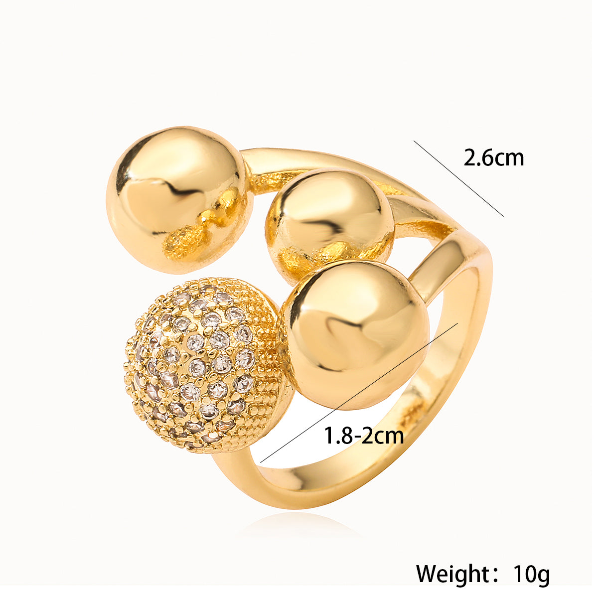 Golden Twirl Ring - FLY