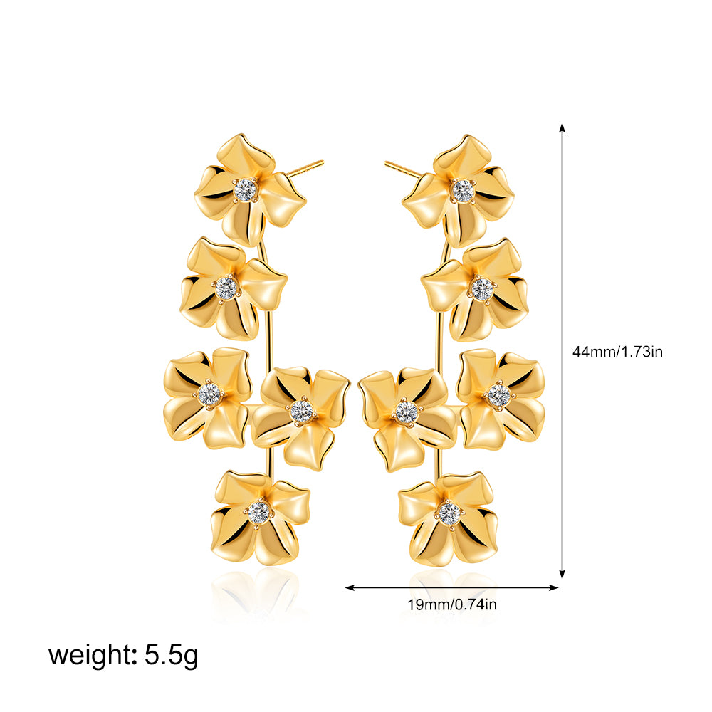 Golden Bloom Earrings