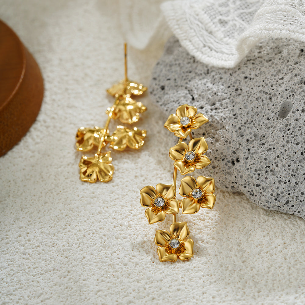 Golden Bloom Earrings