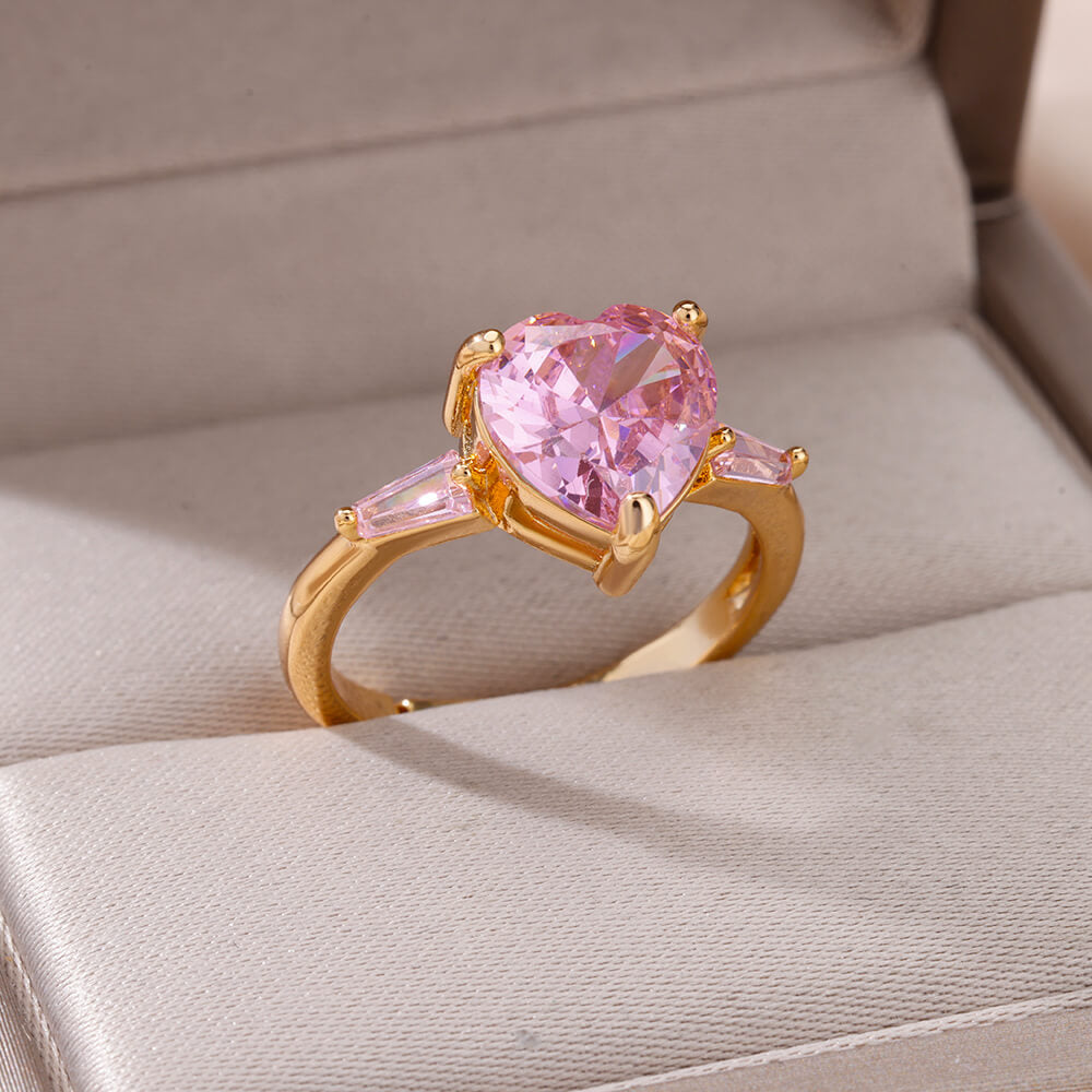 Pink Heart Ring