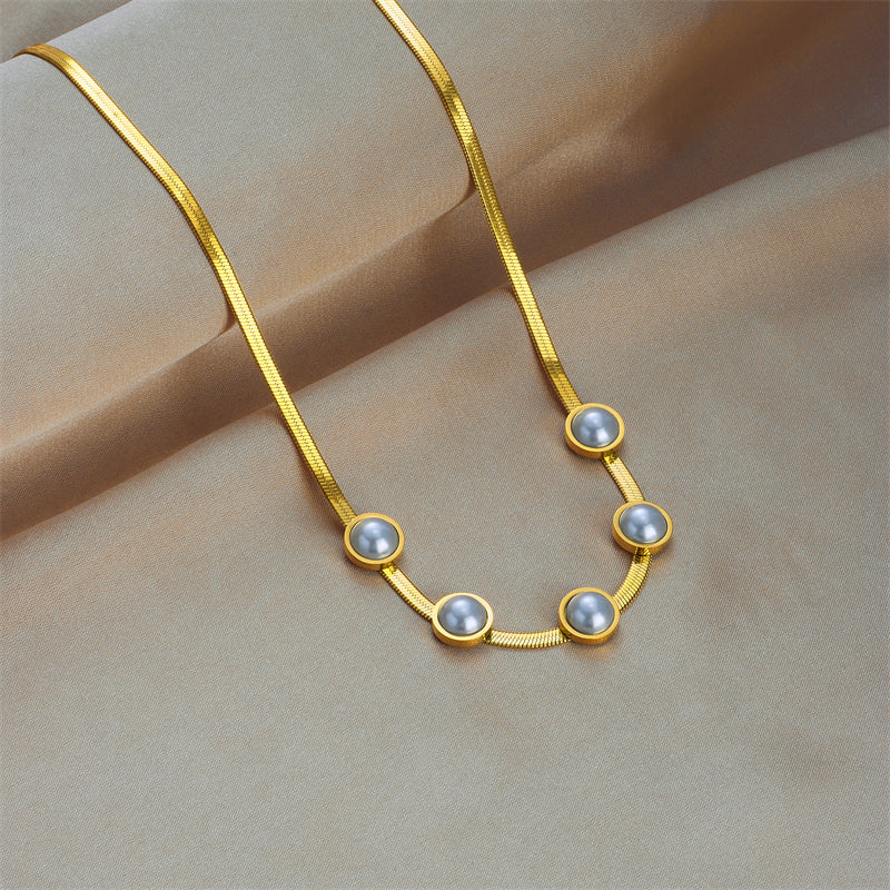 Penta Pearl Necklace