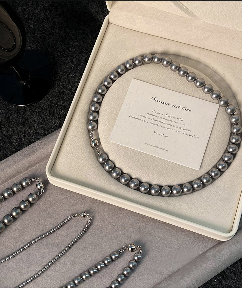 Grey Pearl Necklace