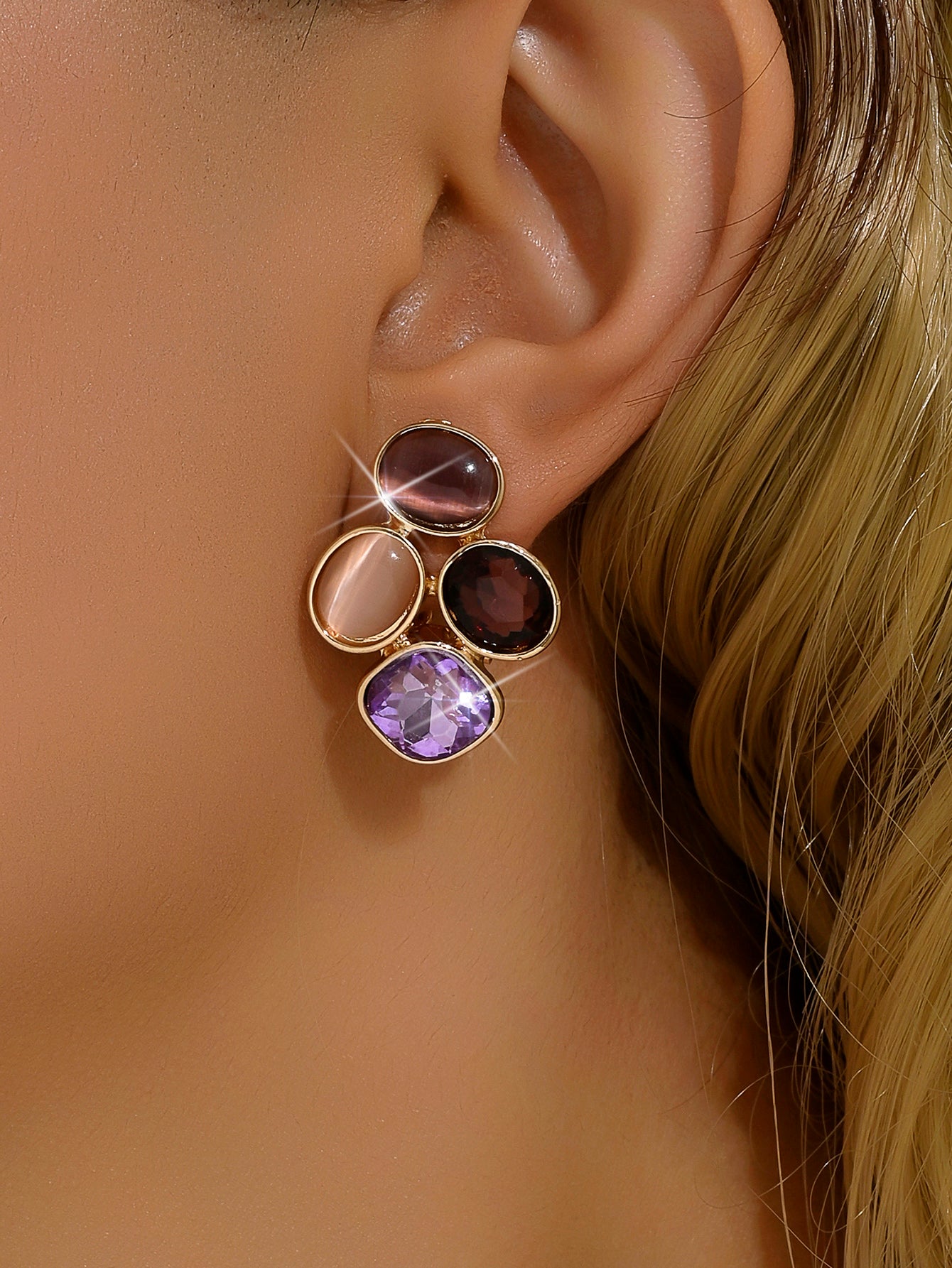Quad Crystal Earring - FLY