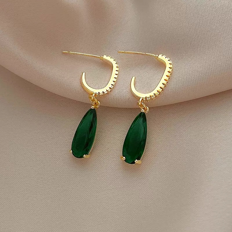 Green Drop Earrings - FLY