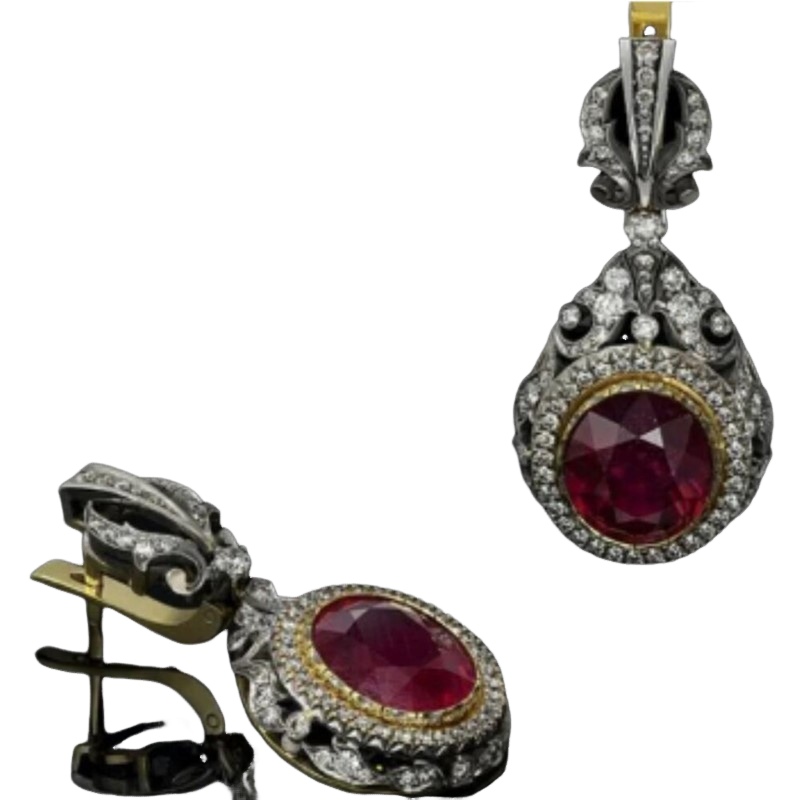 Retro Rhinestone Earings