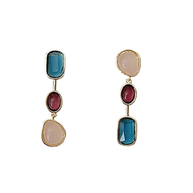 Gemstone Glamour Earrings - FLY