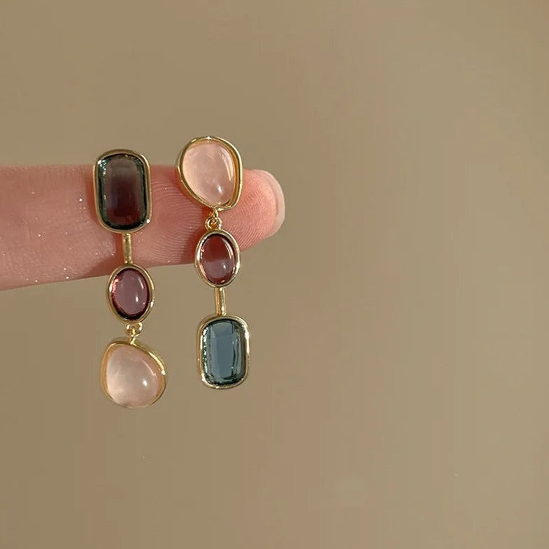 Gemstone Glamour Earrings - FLY