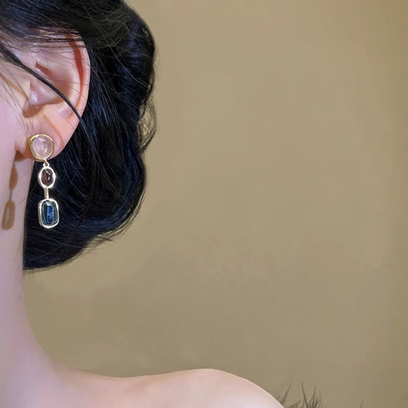 Gemstone Glamour Earrings - FLY