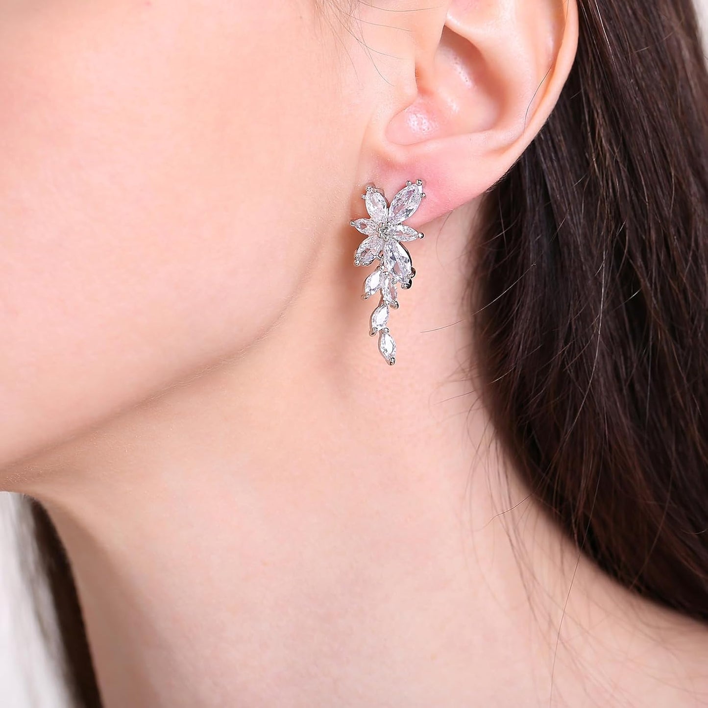 Diamond Leave Earrings - FLY