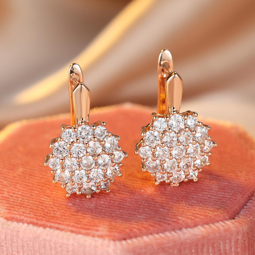 Zircon Gold Studs - FLY