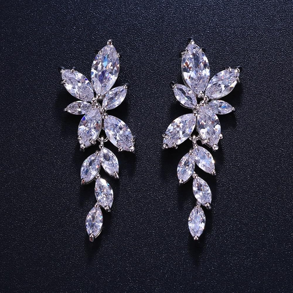 Diamond Leave Earrings - FLY