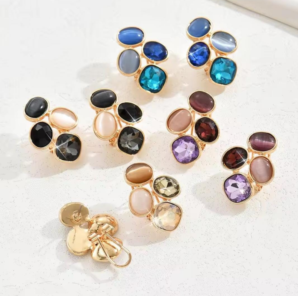 Quad Crystal Earring