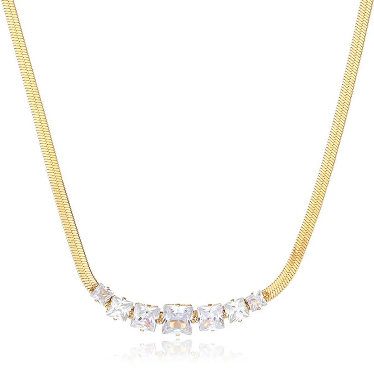Crystal-Gold Darling Necklace - FLY