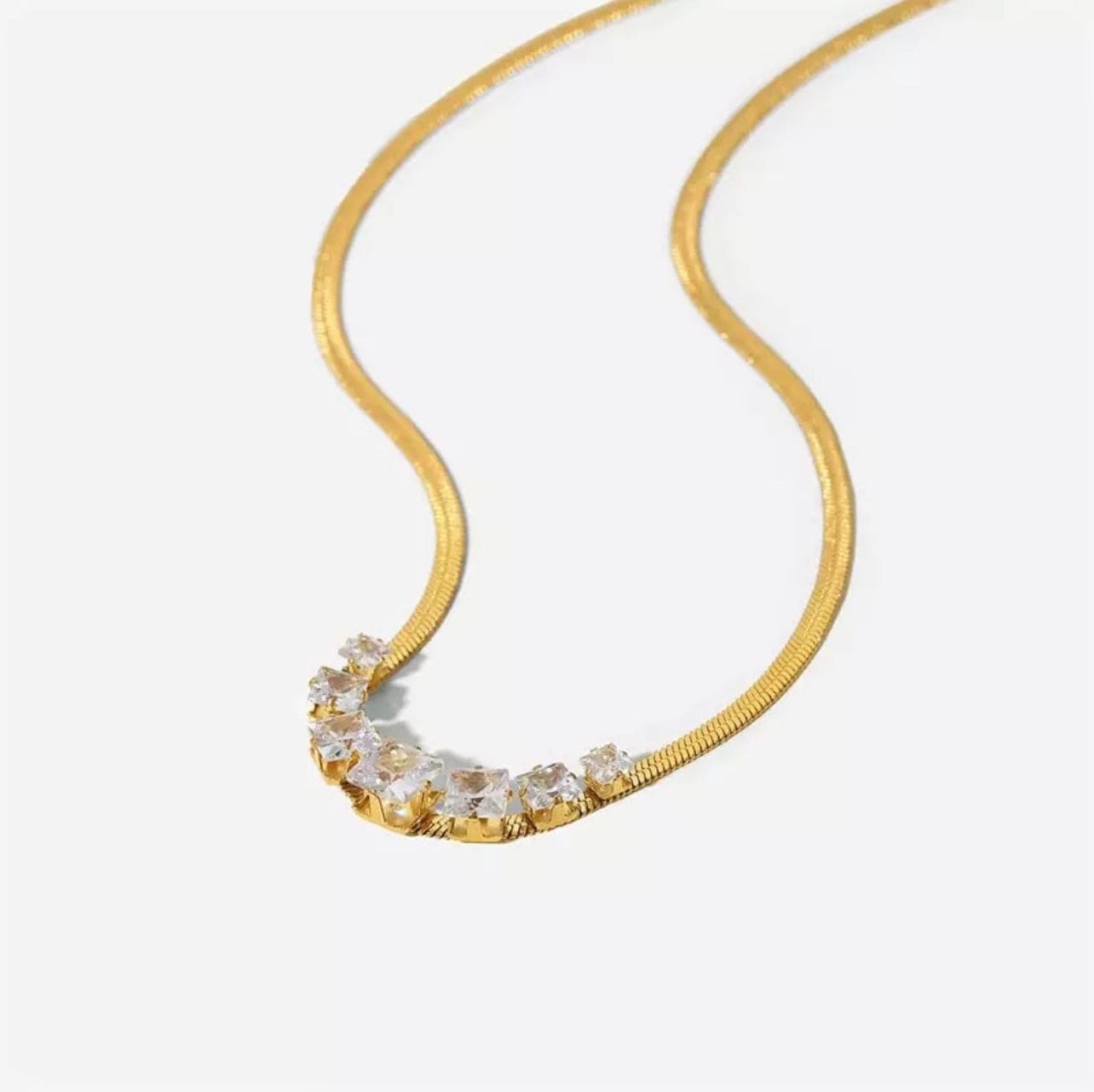 Crystal-Gold Darling Necklace - FLY