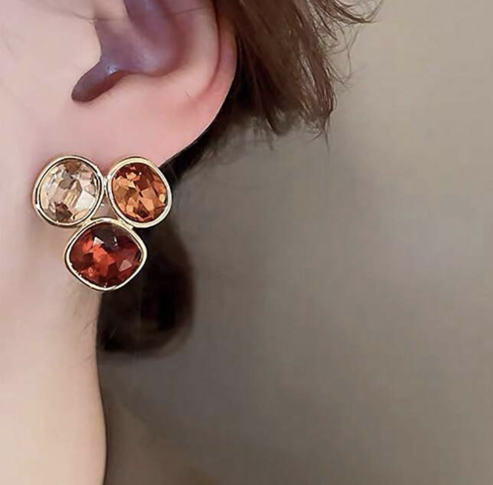 French Crystal Earrings - FLY