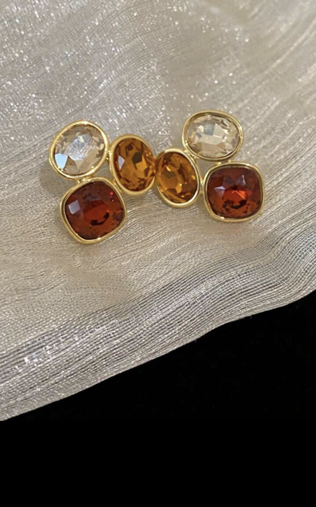 French Crystal Earrings - FLY