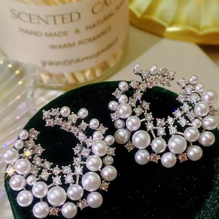 Crescent Pearl Earrings - FLY
