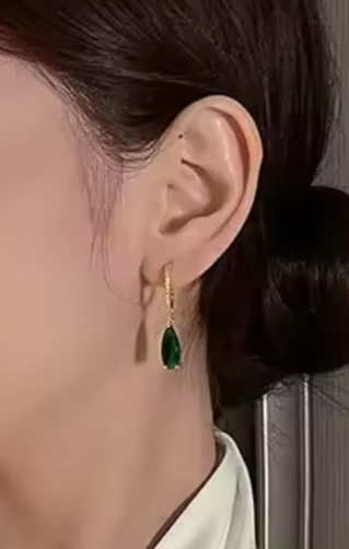 Green Drop Earrings - FLY