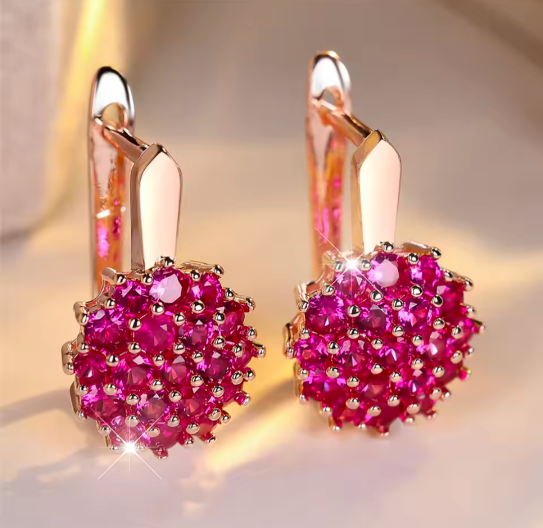Zircon Gold Studs - FLY