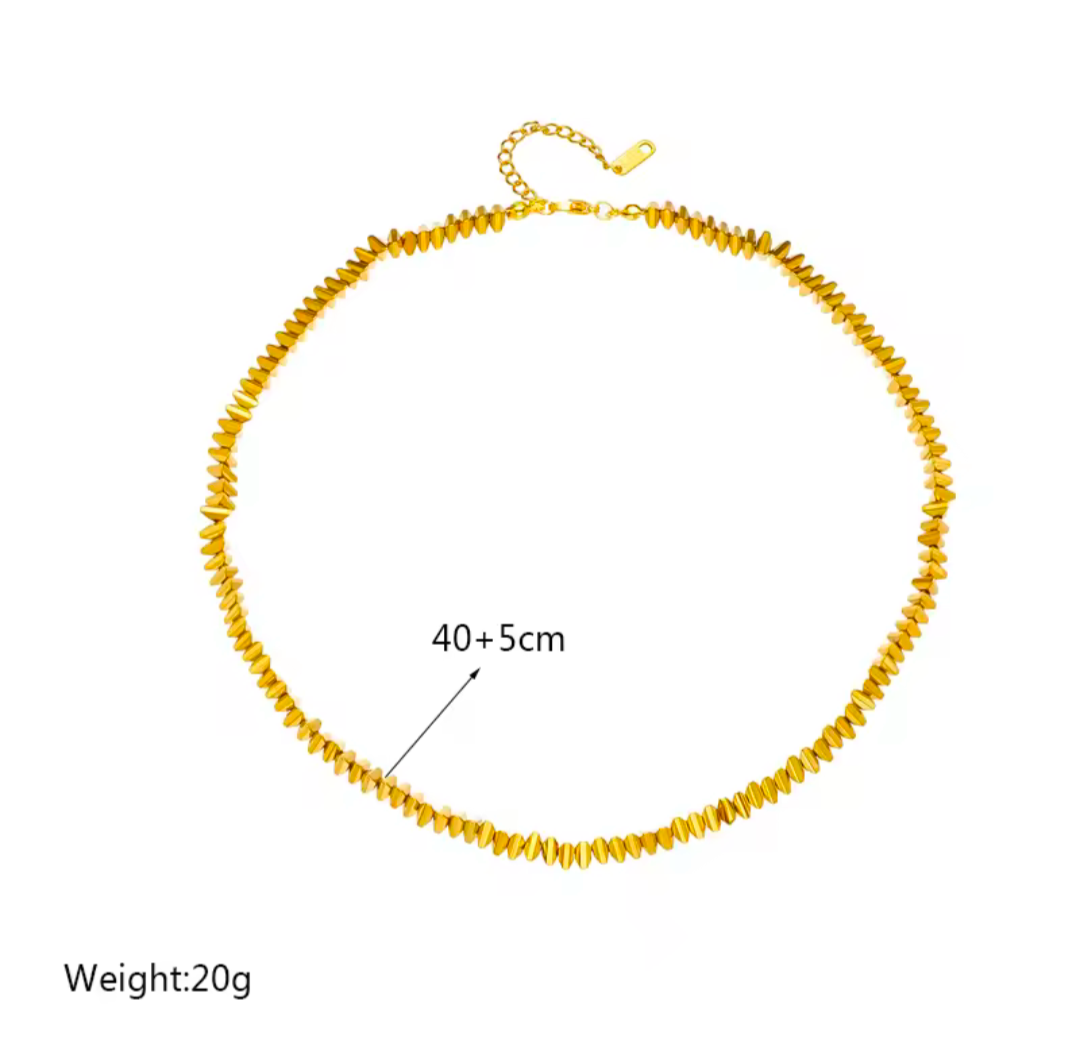Bricks Gold Necklace