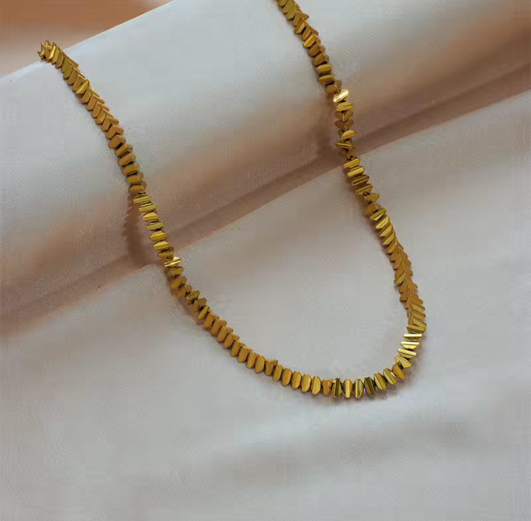 Bricks Gold Necklace