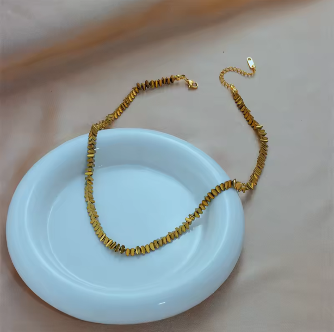 Bricks Gold Necklace
