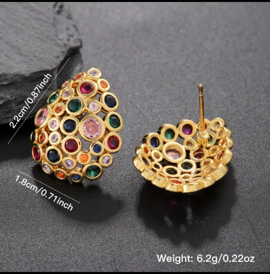 Glimmering Halo Earrings