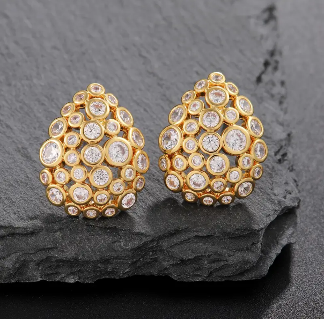 Glimmering Halo Earrings