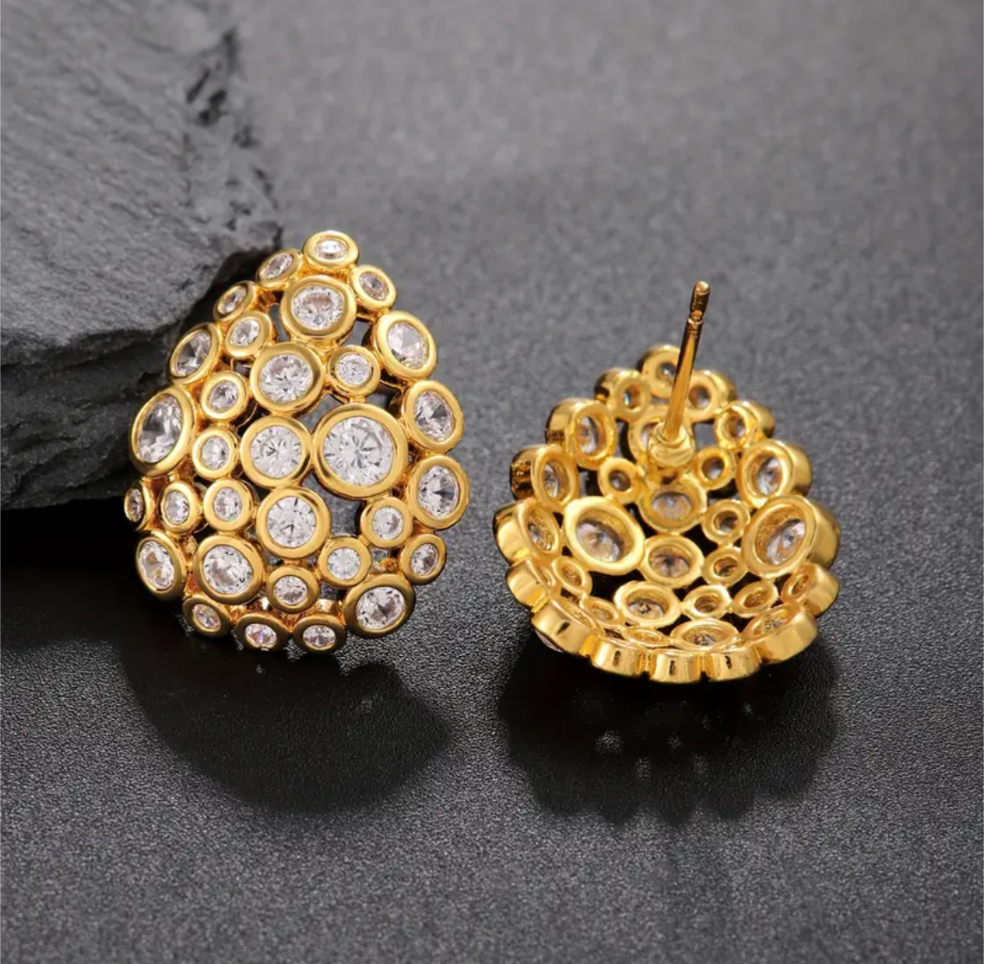 Glimmering Halo Earrings