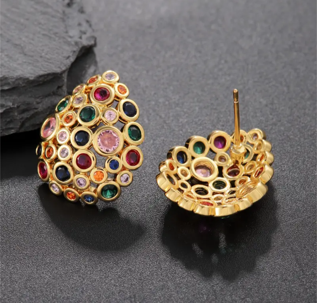 Glimmering Halo Earrings
