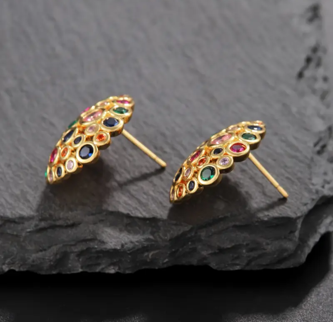 Glimmering Halo Earrings