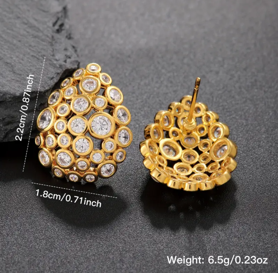Glimmering Halo Earrings