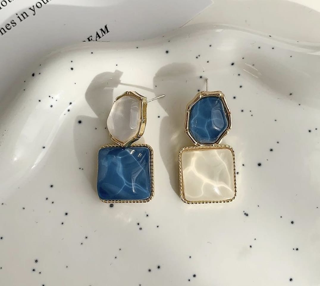Aqua Shimmer Earrings - FLY