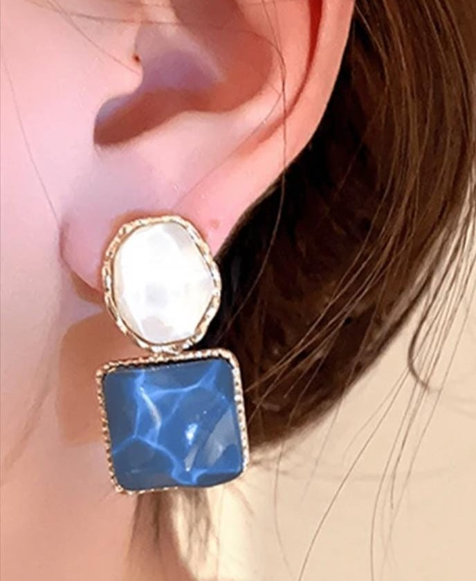 Aqua Shimmer Earrings - FLY