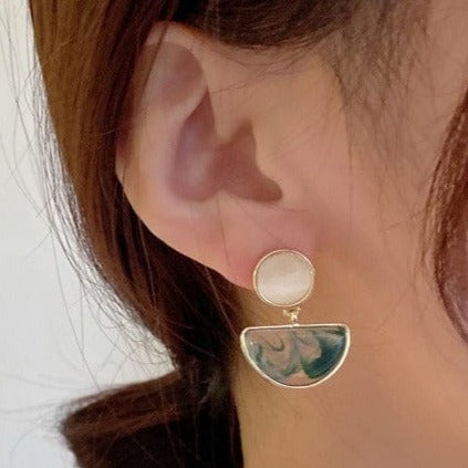 Green Dangle Earrings - FLY