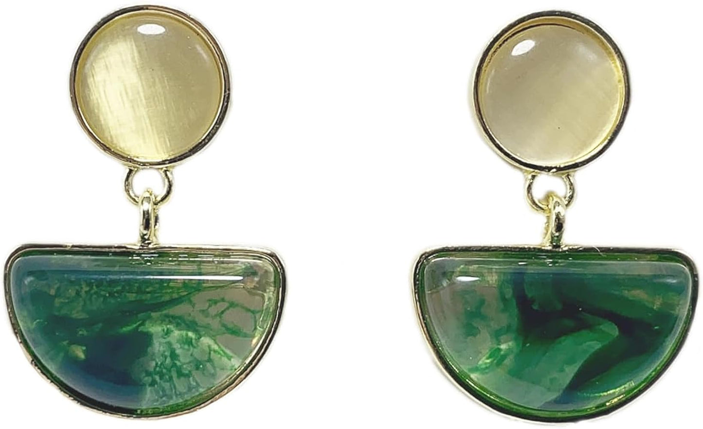 Green Dangle Earrings - FLY