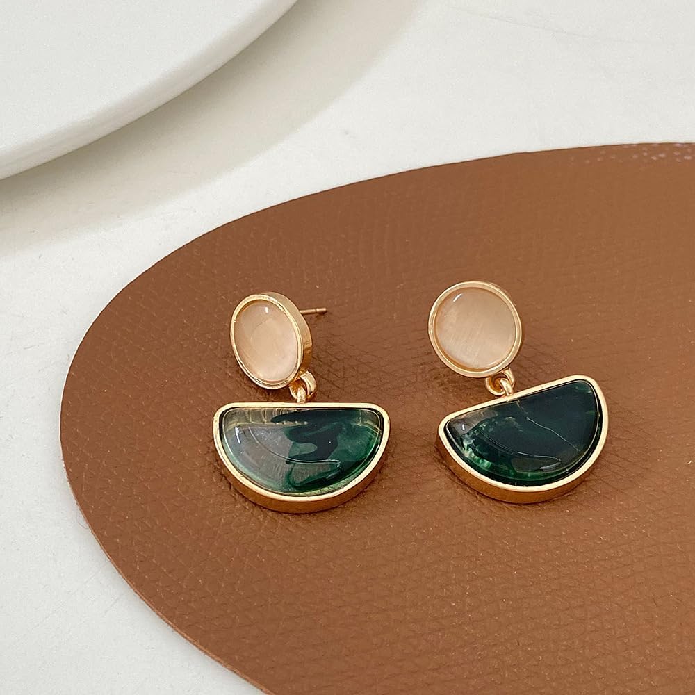 Green Dangle Earrings - FLY