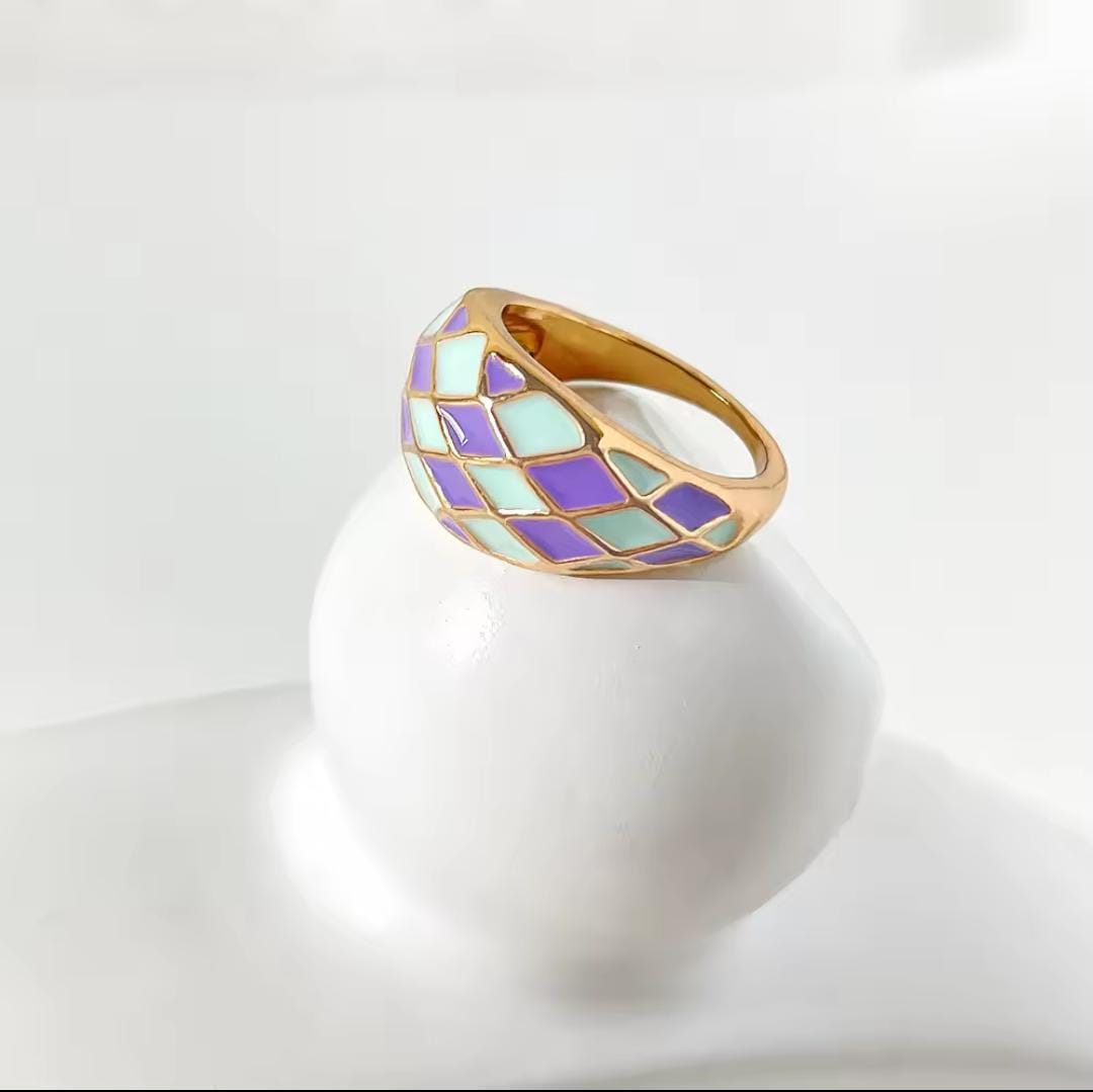 Checker Charm Ring - FLY