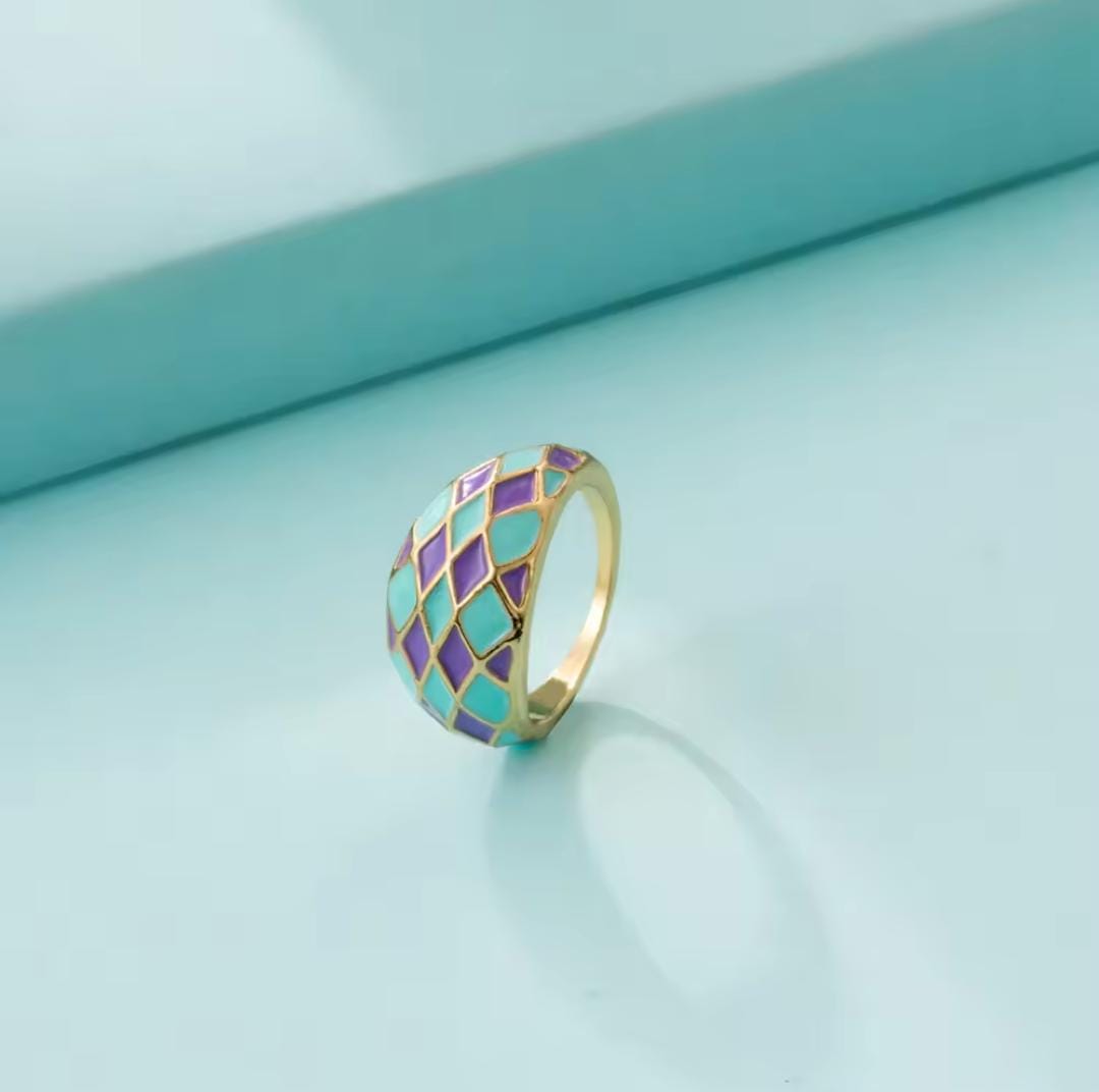 Checker Charm Ring - FLY