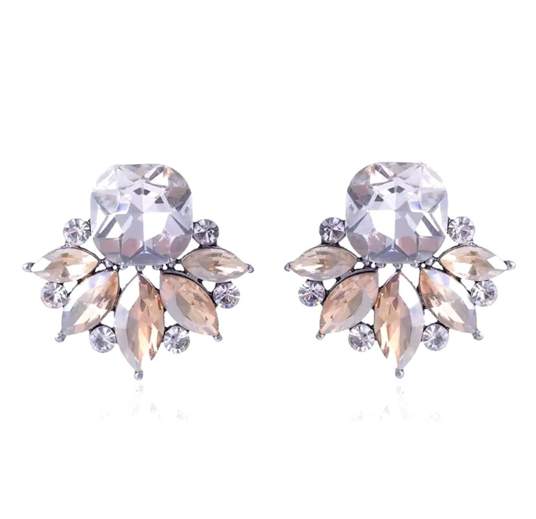 Crystal Flower Earrings - FLY