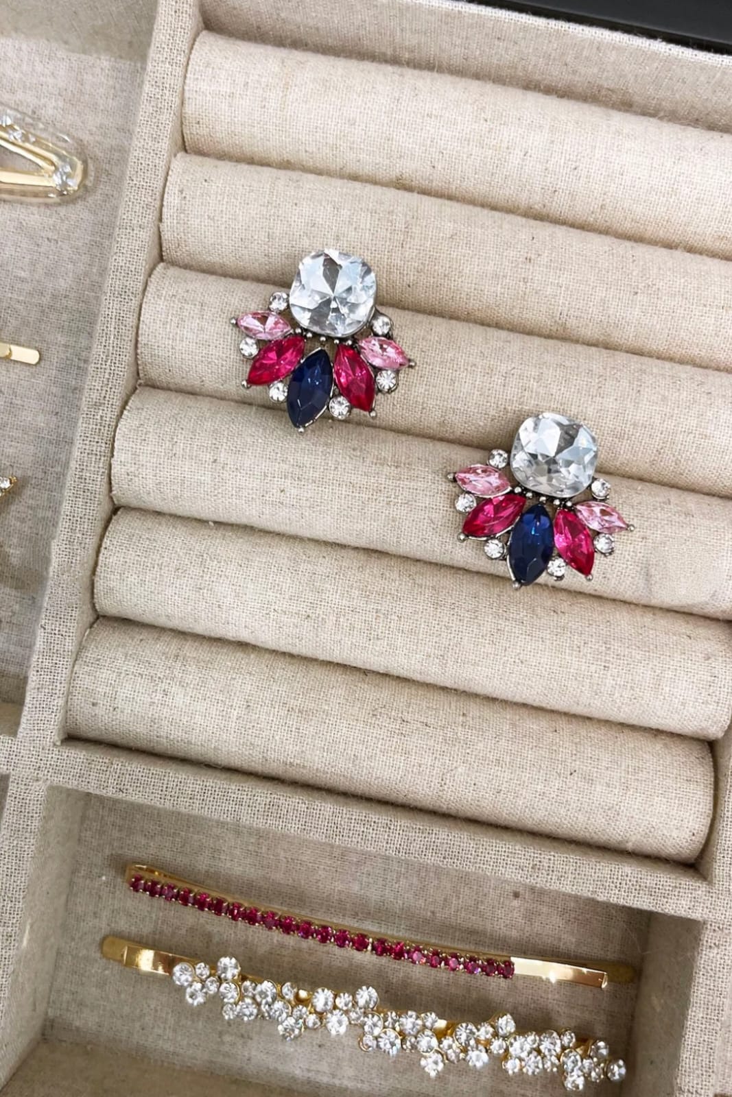 Crystal Flower Earrings - FLY