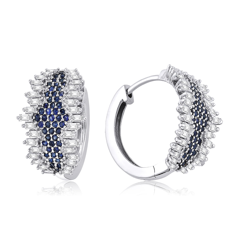 Midnight Bloom Hoops
