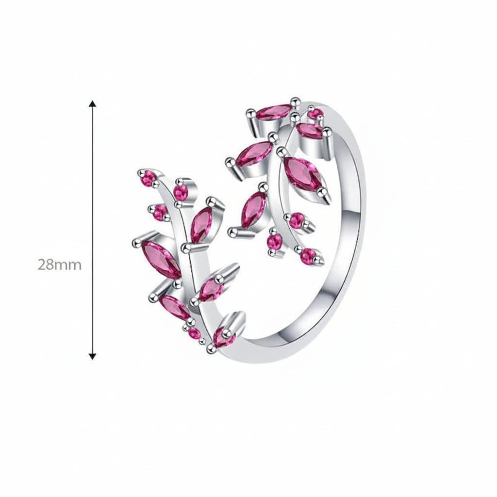 Leafy Charm Ring
